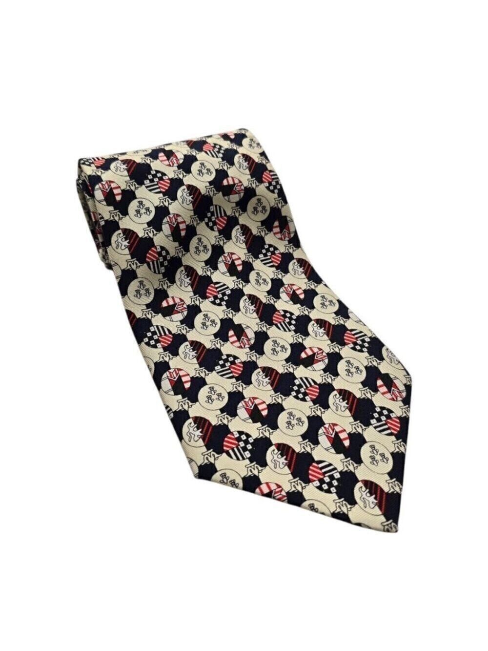 Adolfo Patterned Italian Silk Tie
